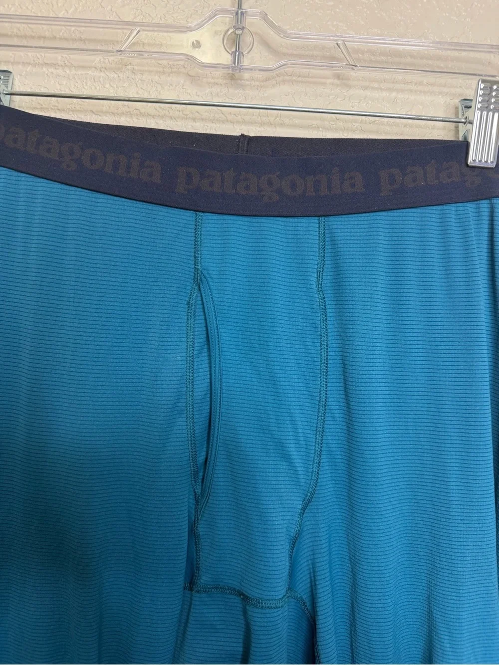 Patagonia Capilene Lightweight Baselayer Mens Pants Blue Sz L Hiking Camping